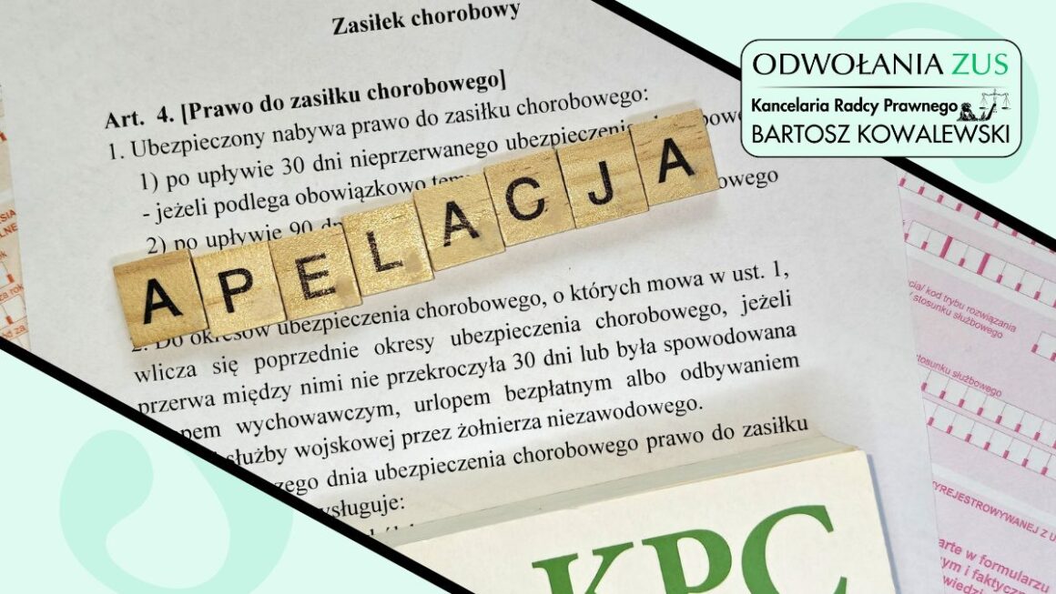 Odpowiedź na apelację ZUS w sprawach zwrotu świadczeń – jak bronić korzystnego wyroku