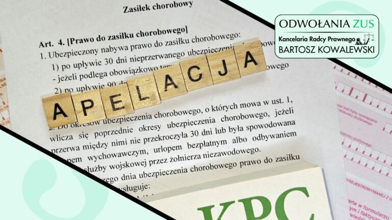 odpowiedź na apelację ZUS zwrot świadczeń