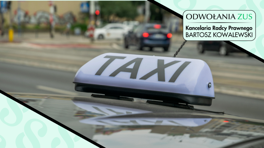 podstawa wymiaru składek ZUS taksówkarz